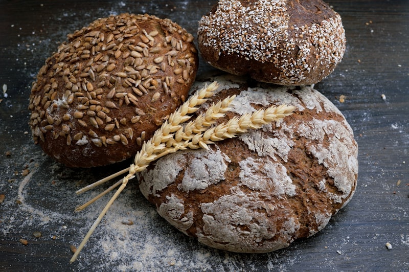 Fresh bread for bun maska